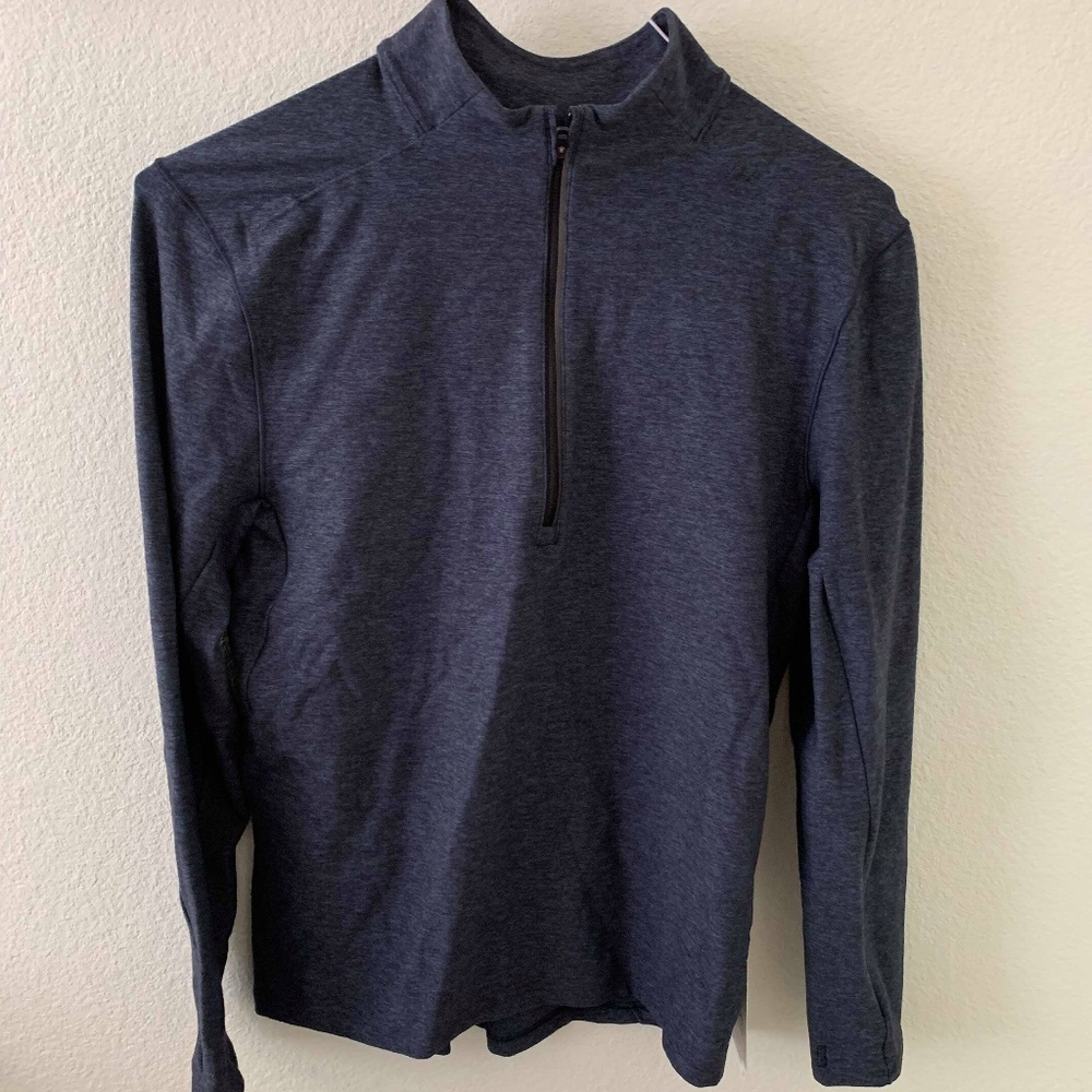 NEW Lululemon Men's Surge Warm 1/2 Zip Blue Small